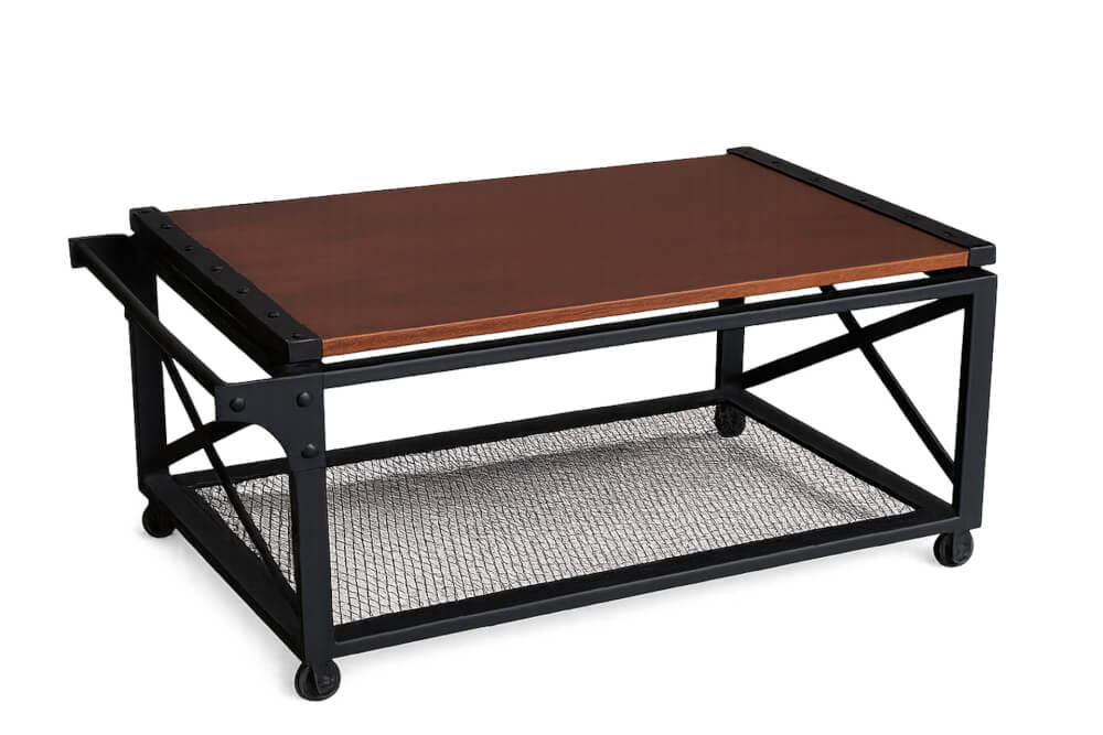 โต๊ะกลาง THE WILD FURNITURE รุ่น CLOVES 90 ซม. สีไม้ประดู่/ดำ